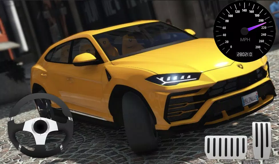 Racer Lamborghini Urus Car Sim Screenshot 2