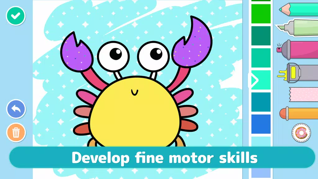 Coloring games for kids Learn Screenshot 1