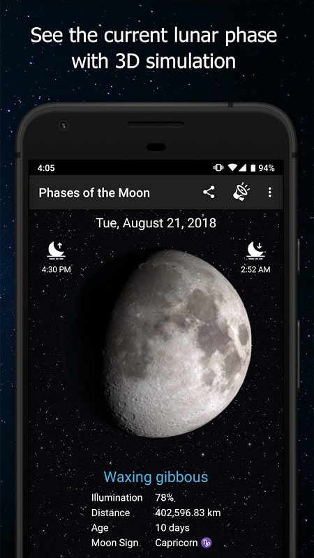 Phases of the Moon Pro Screenshot 2