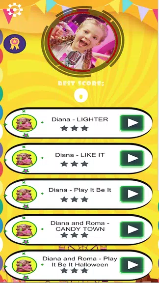 Diana And Roma tiles Hop Funny Kids Screenshot 1