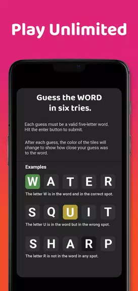 Five Letter Word Guess Puzzle Screenshot 3