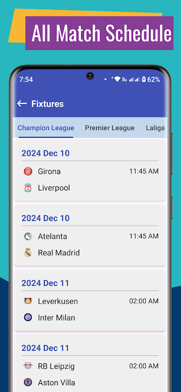 Champions League 2024/25 Live Screenshot 2