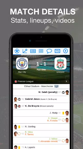 Live Football Score HD Screenshot 1