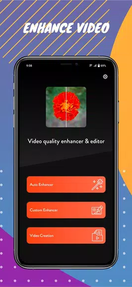 Video quality enhancer-editor Screenshot 2 