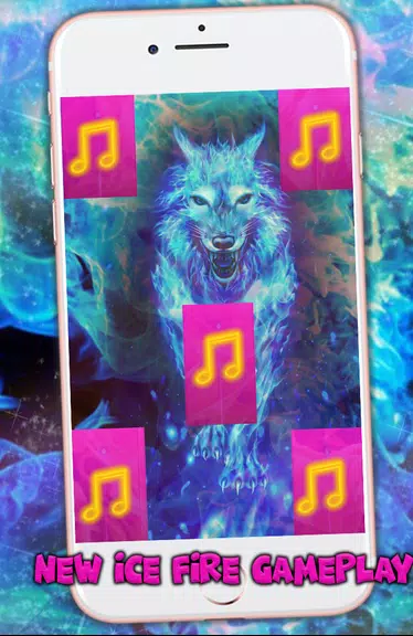 Arctic Piano Wolf Tiles Ice Blue Fire Music Songs Screenshot 3