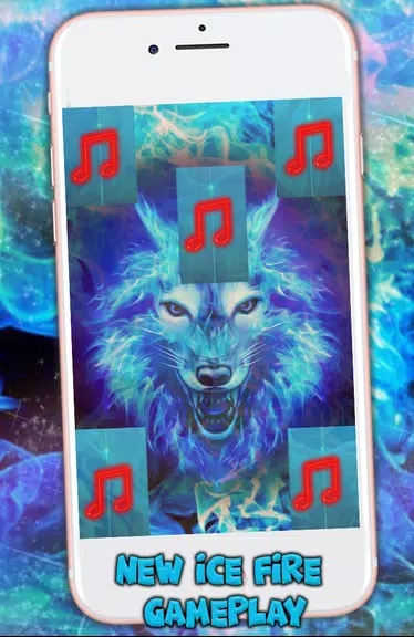 Arctic Piano Wolf Tiles Ice Blue Fire Music Songs Screenshot 2