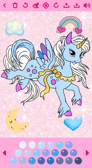 Unicorn Coloring Book Screenshot 2