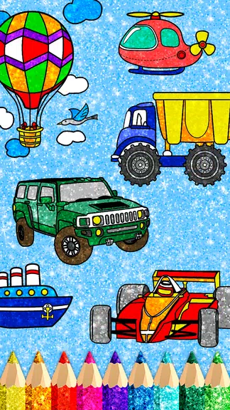 Car Coloring Game offline Screenshot 4 