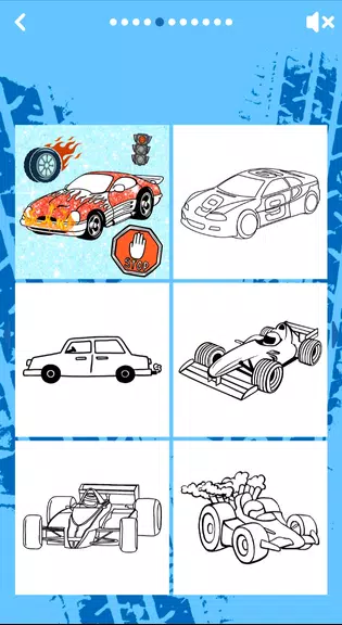 Car Coloring Game offline Screenshot 1 