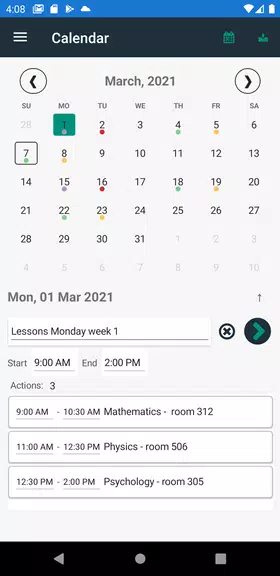 Schedule planner: calendar Screenshot 3