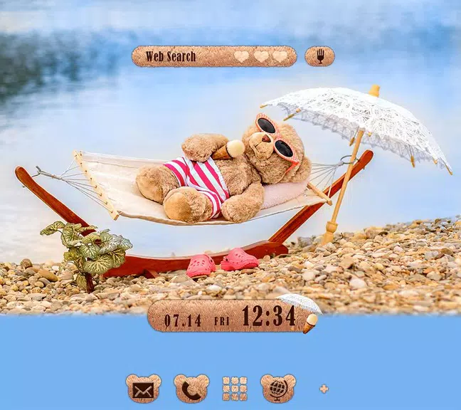 Teddy Bear Summer Theme Screenshot 1 