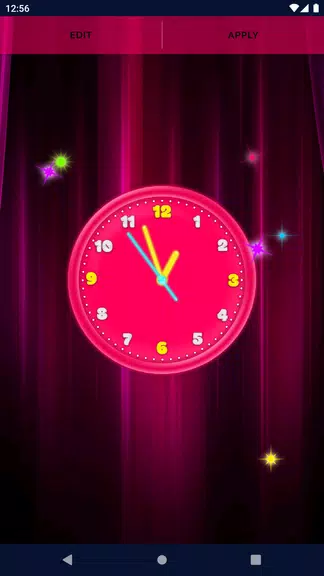 3D Neon Clock Live Wallpaper Screenshot 4 