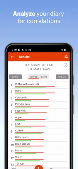 mySymptoms Food Diary Screenshot 4 