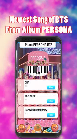 Piano B T S Game - Boy With Luv Screenshot 2