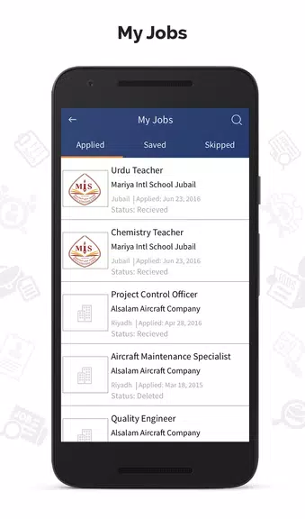 Mihnati Job Search Screenshot 3