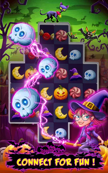 Witch Connect - Halloween game Screenshot 1 