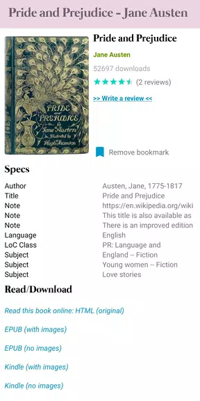 Gutenberg eBooks Browser Screenshot 4