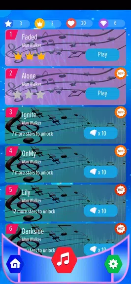 piano tiles 4 DJ Alan walker E Screenshot 3