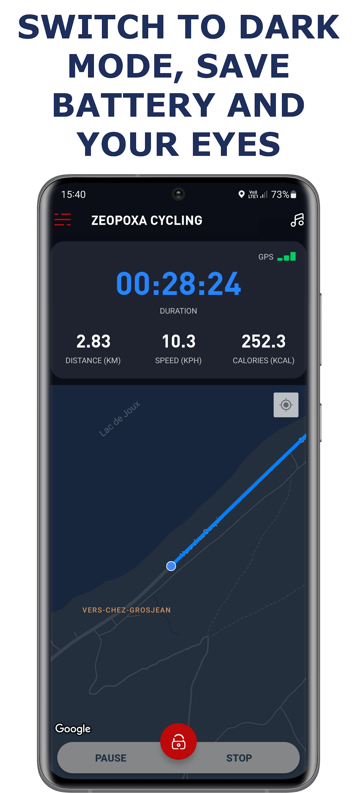 Cycling app — Bike Tracker Screenshot 2