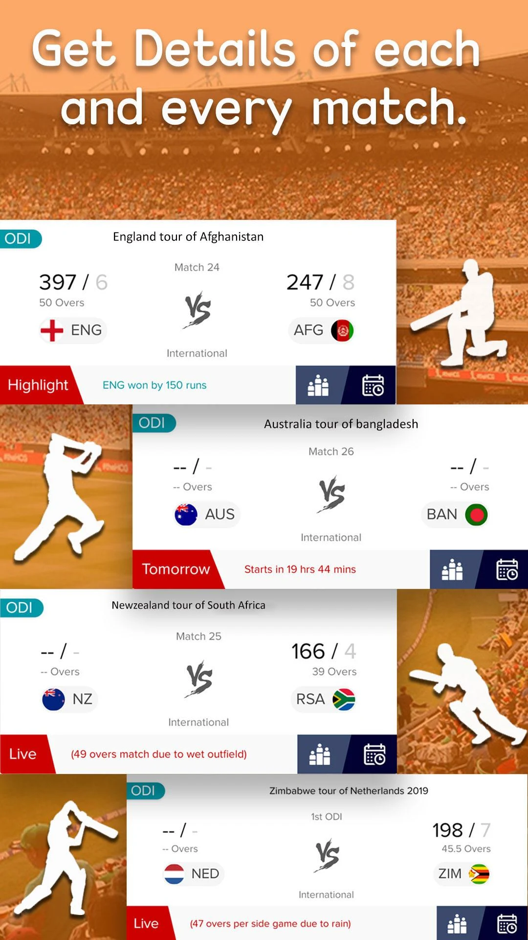 Live Cricket Score Screenshot 2 
