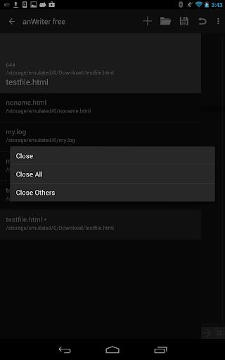 anWriter HTML editor Screenshot 4 