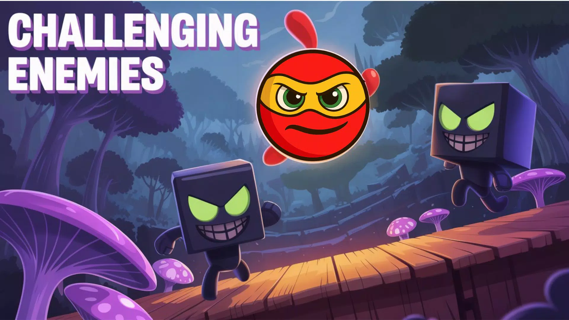 Red Hero Bounce: Level 4 Screenshot 4