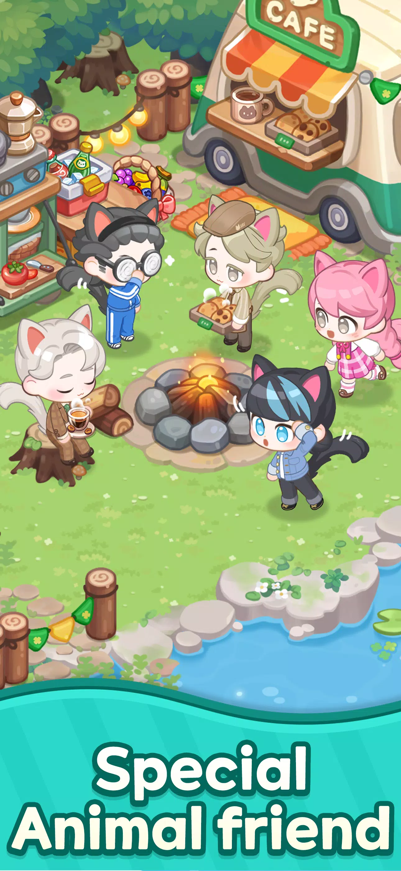 Merge Cat Cafe Screenshot 4