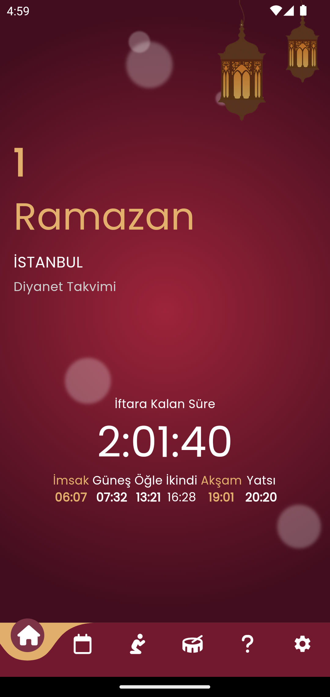 Ramazan İmsakiyesi 2025 Screenshot 1