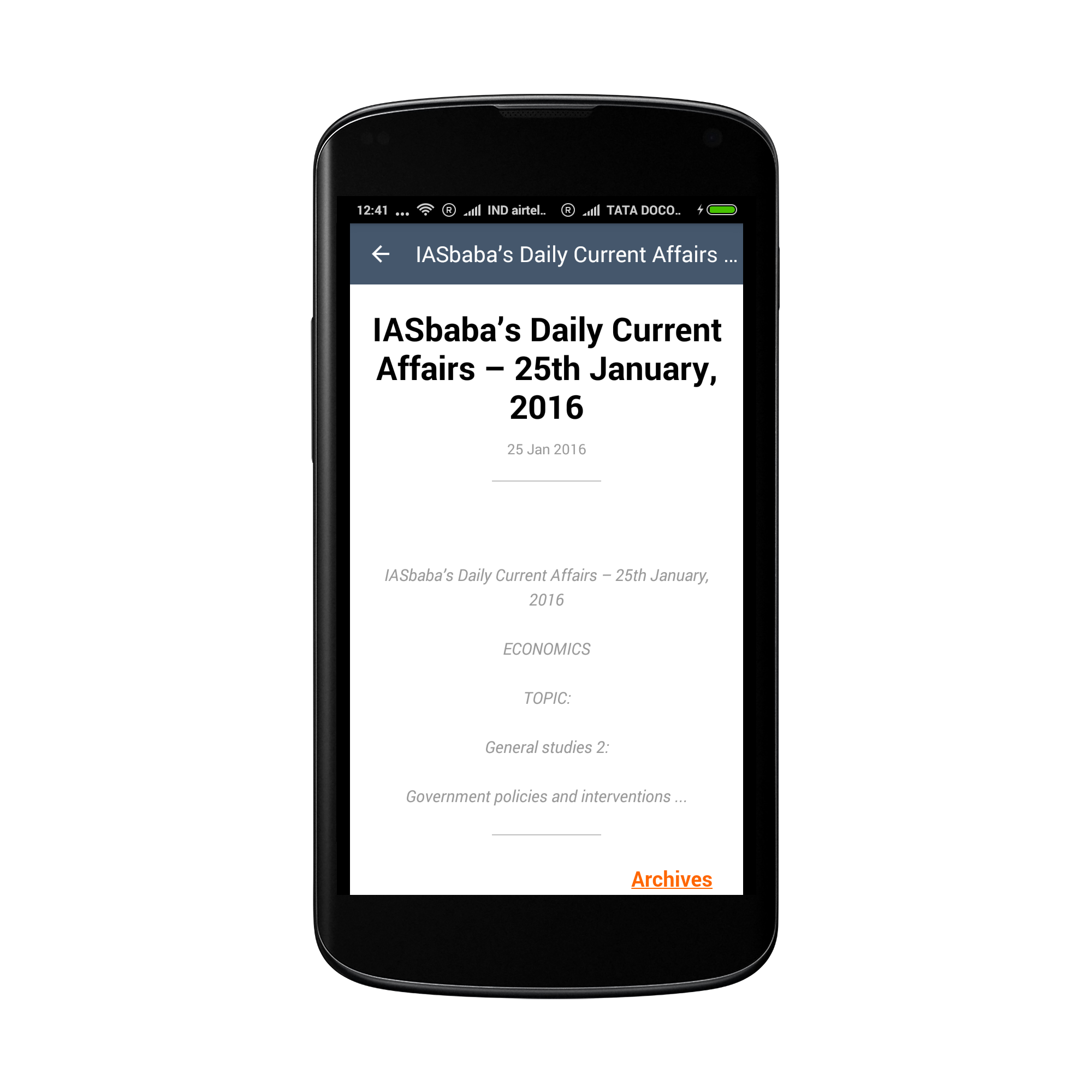 IASbaba Screenshot 8