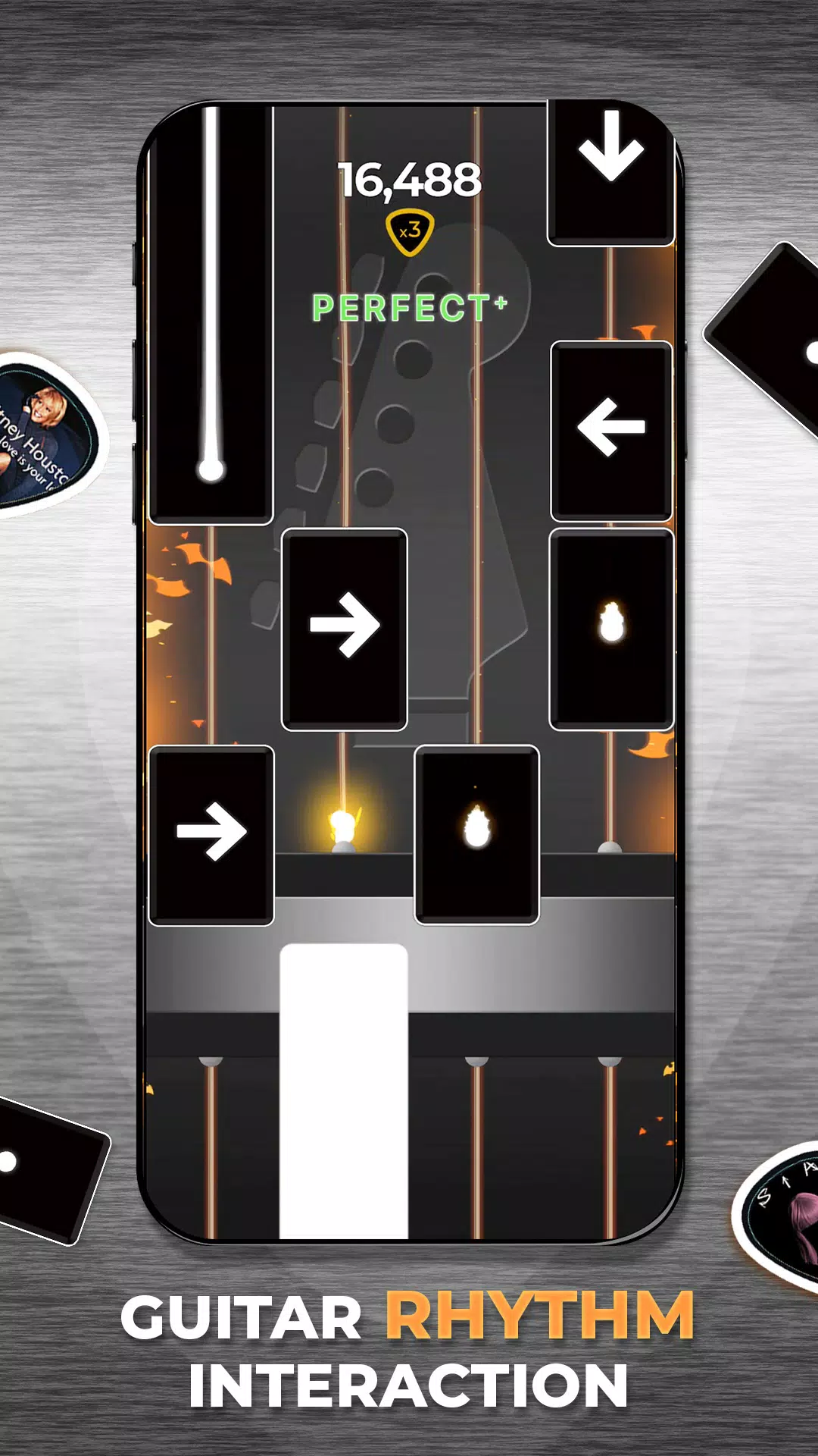 Guitar Fire 2 - Music Game Screenshot 2
