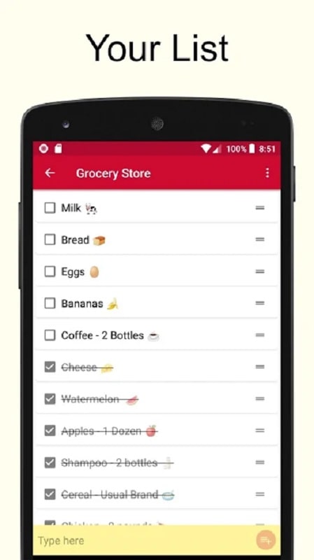 Shopping List Screenshot 2 