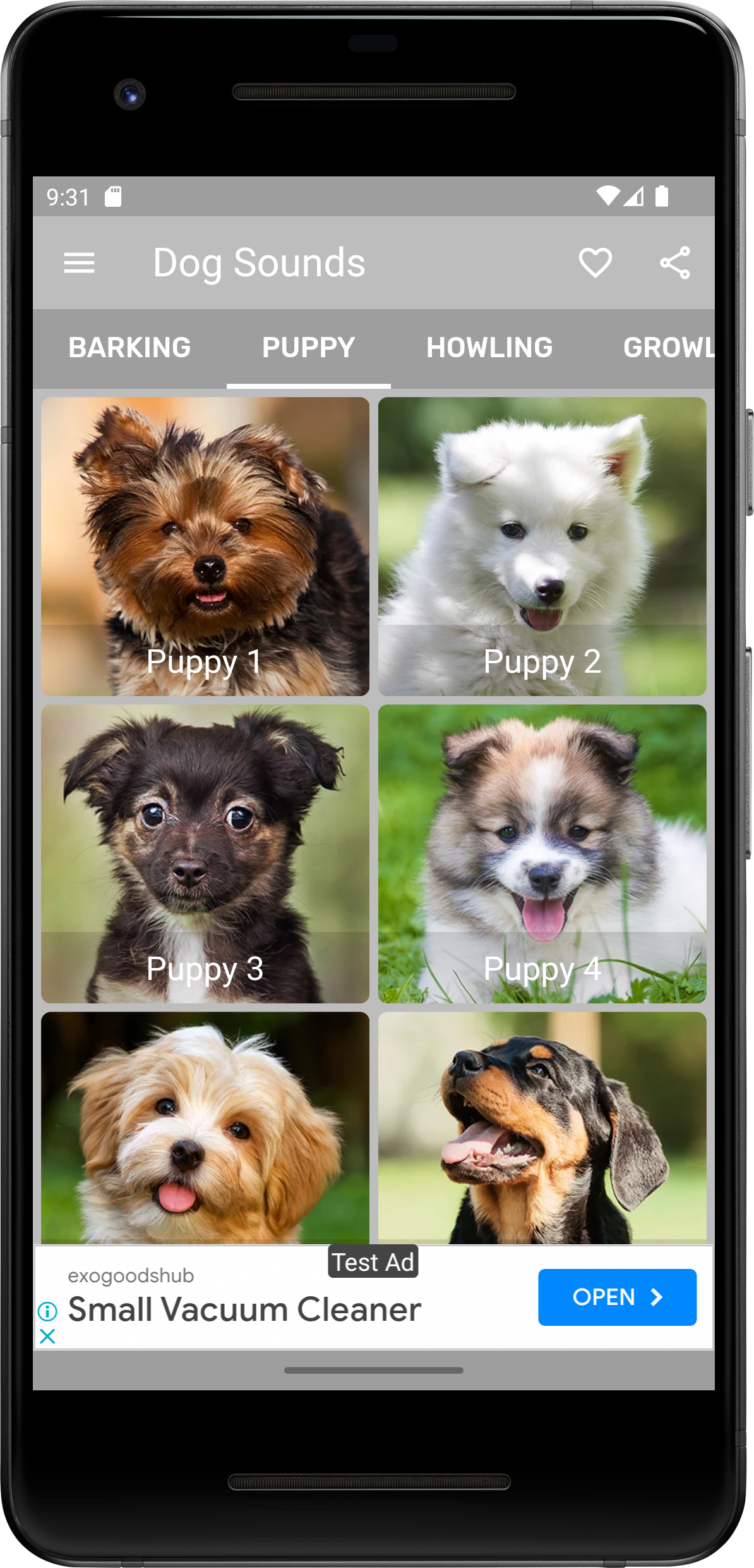 Dog Sounds Screenshot 2 