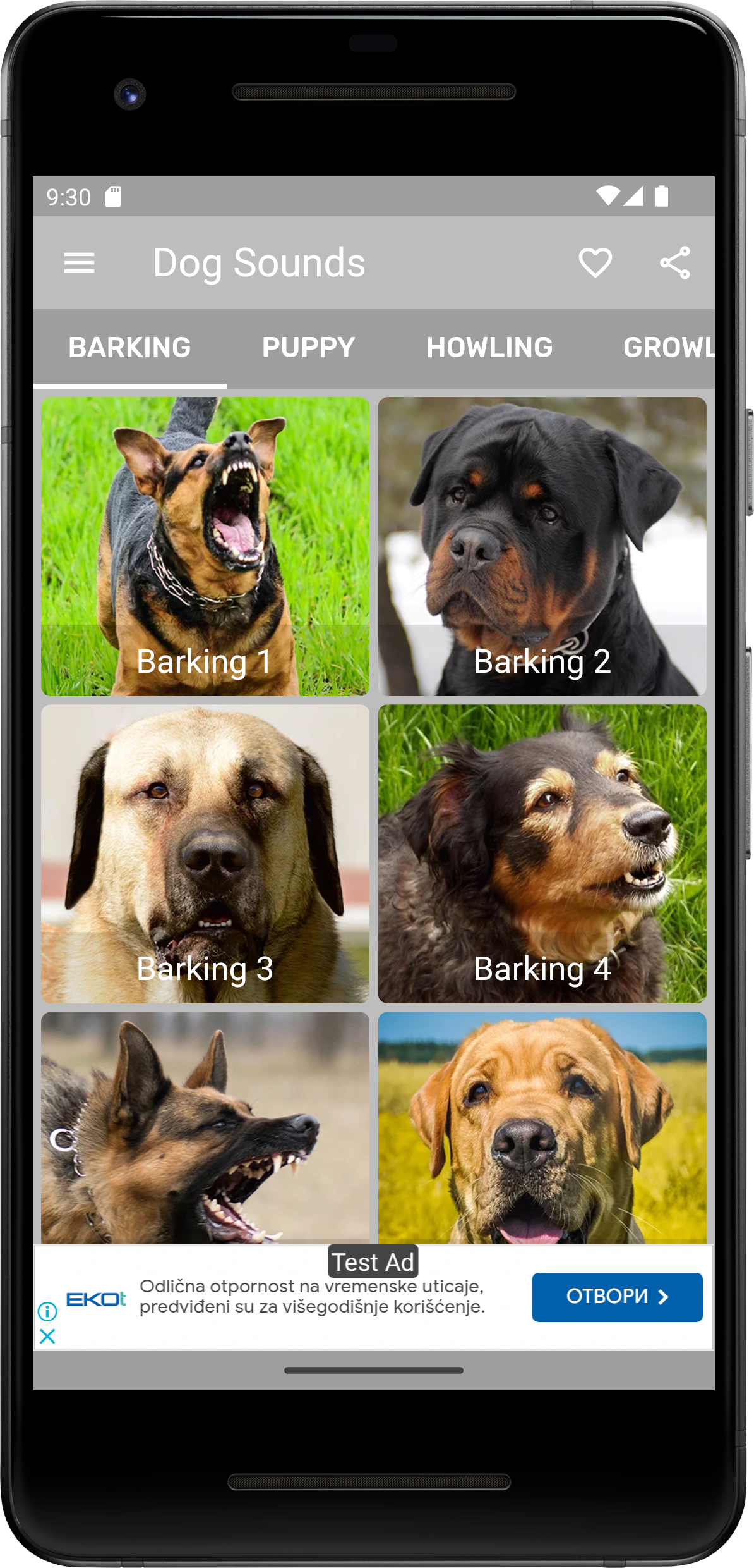 Dog Sounds Screenshot 1 