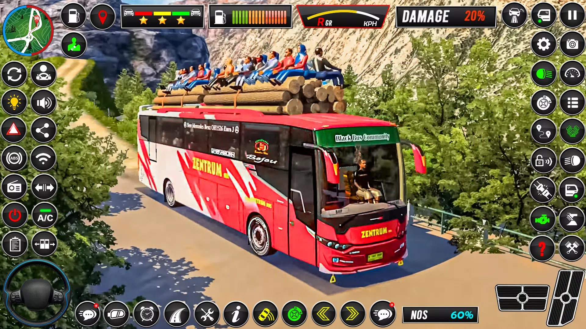 Offroad Bus Sim Driving Game Screenshot 2