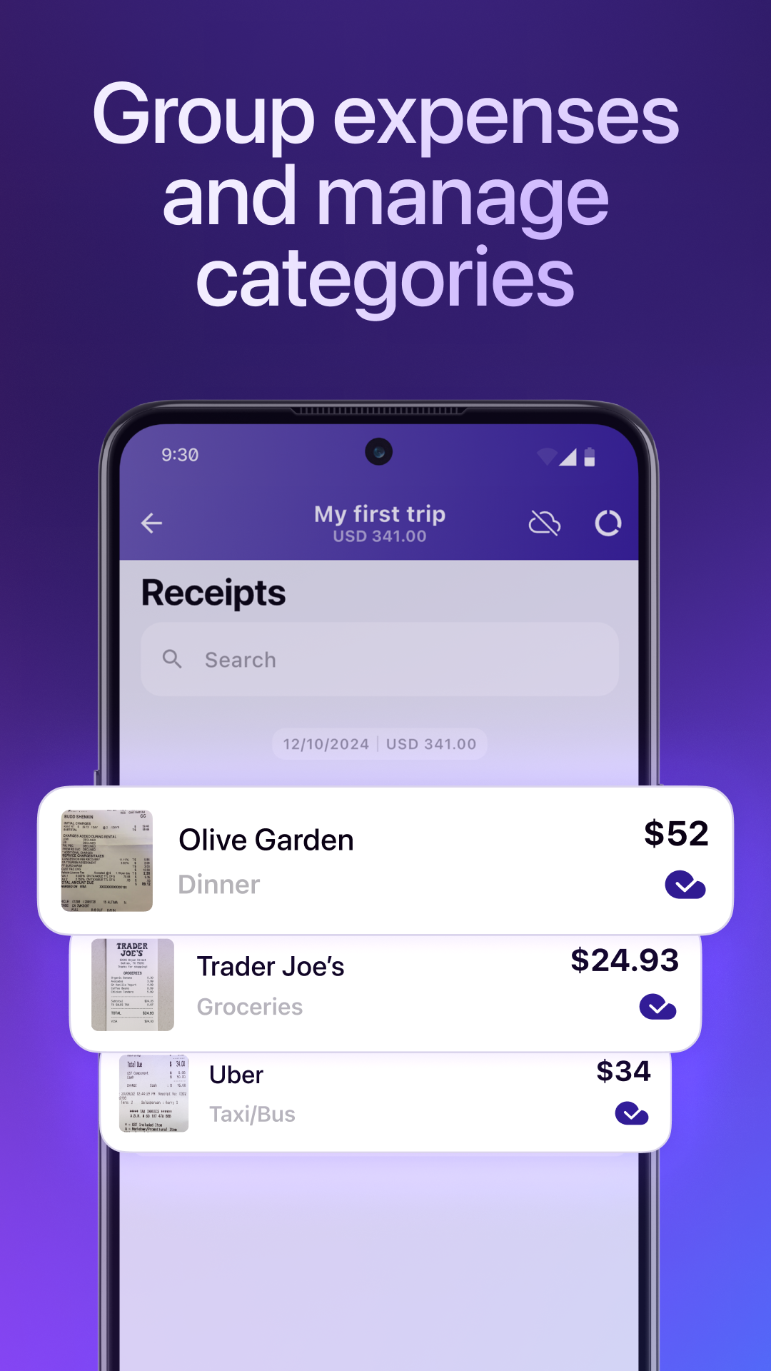Smart Receipts Screenshot 2 