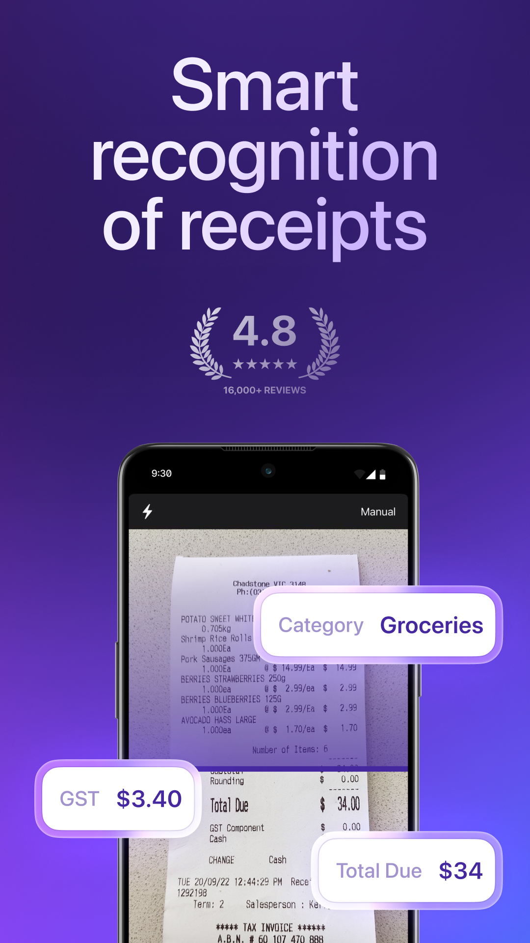 Smart Receipts Screenshot 1 