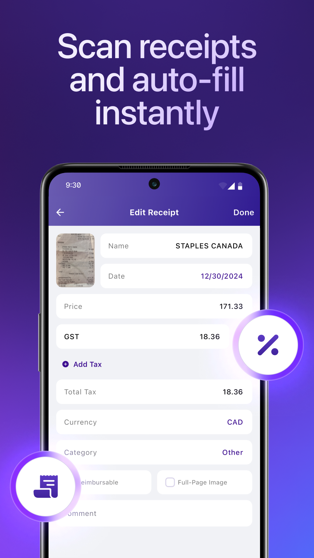 Smart Receipts Screenshot 4 