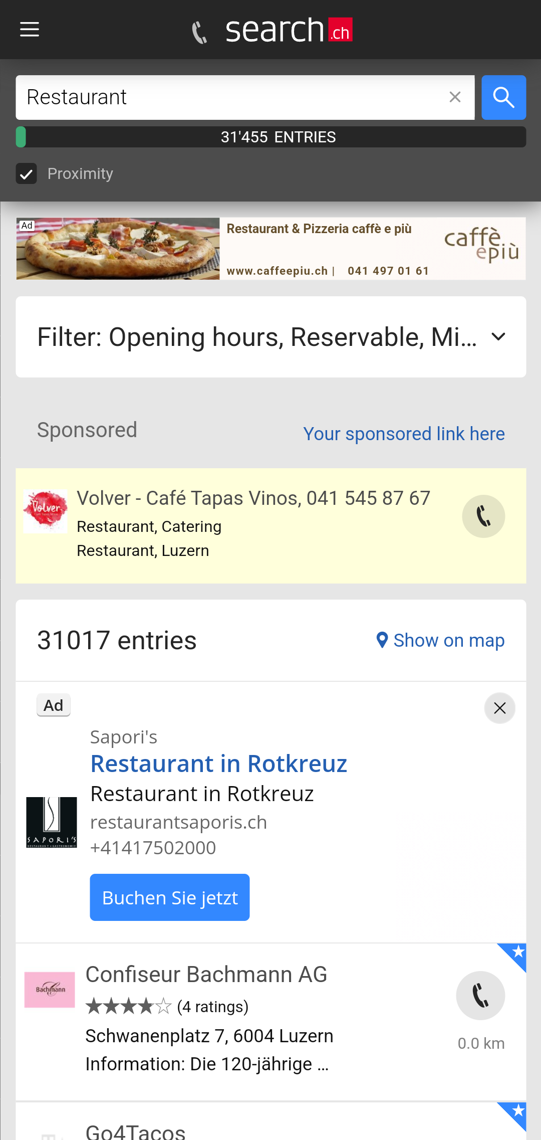search.ch Screenshot 4 