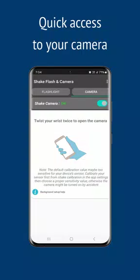 Shake Flashlight & Camera Screenshot 2 