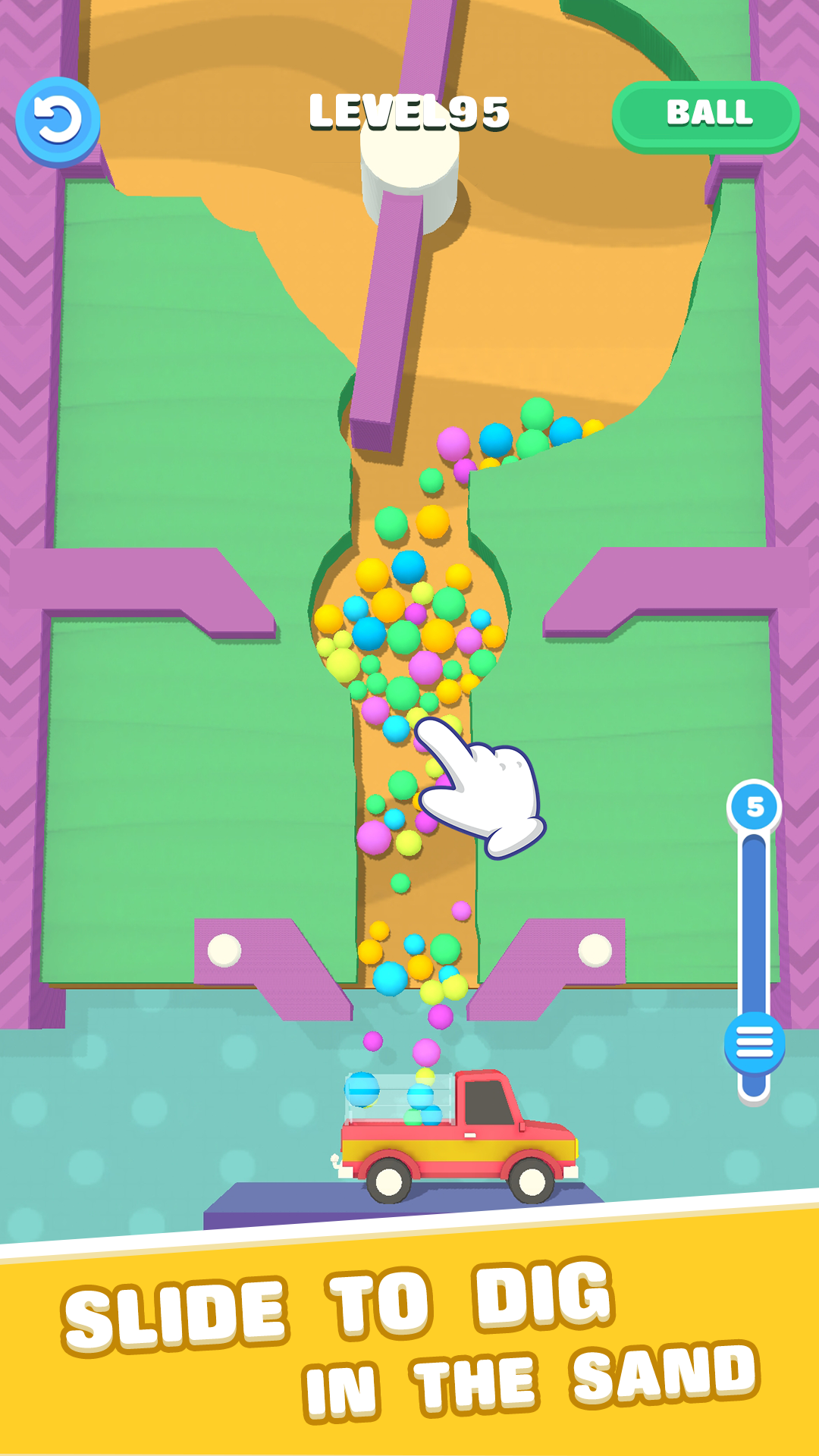 Falling Sand Ball-Dig The Sand Screenshot 1 