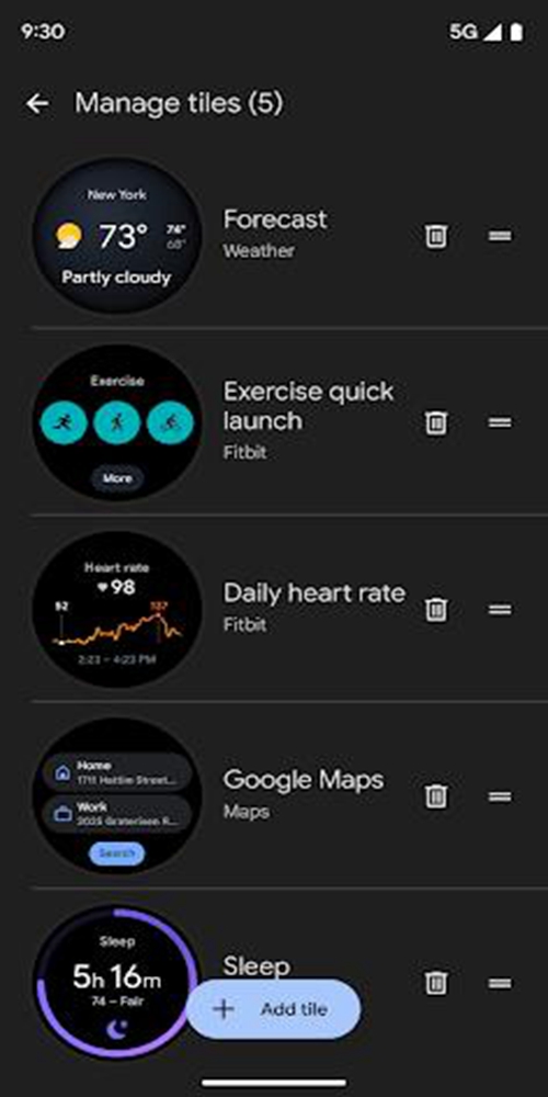 Google Pixel Watch Screenshot 2