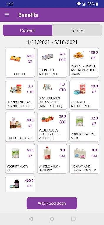 California WIC App Screenshot 1