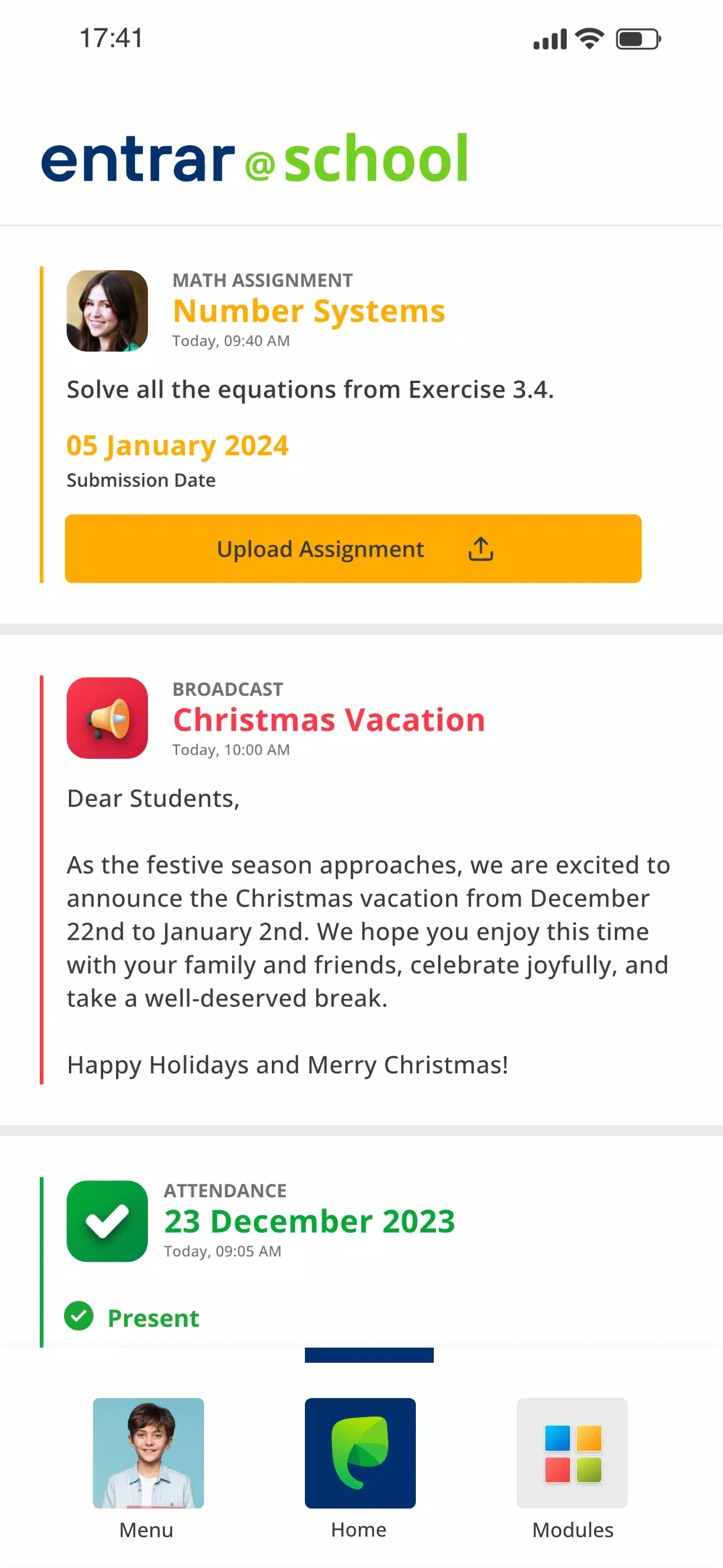 Entrar Student Screenshot 4