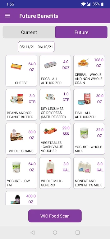 California WIC App Screenshot 2