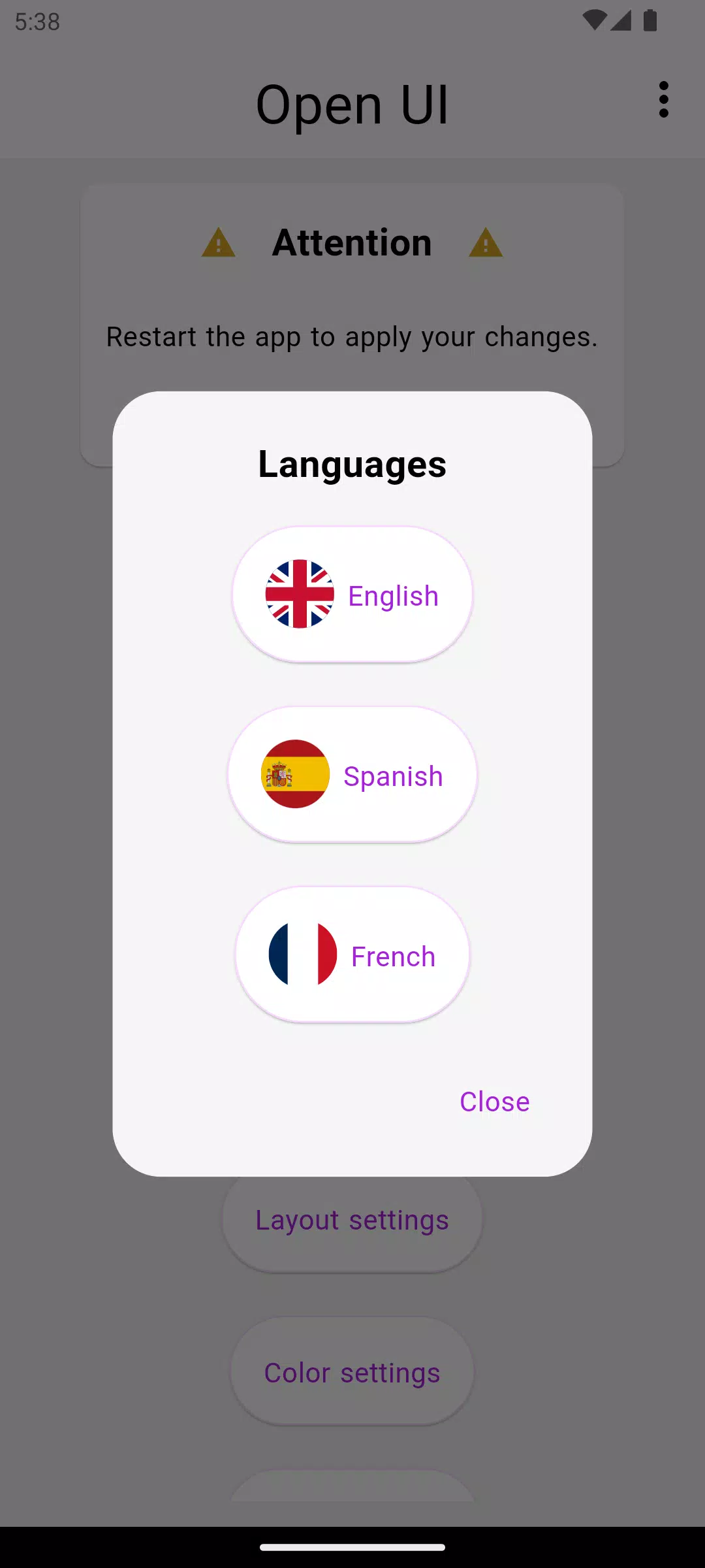 Open UI Screenshot 2