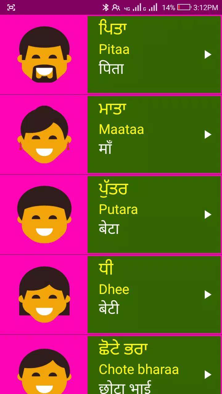 Learn Punjabi From Hindi Screenshot 5 