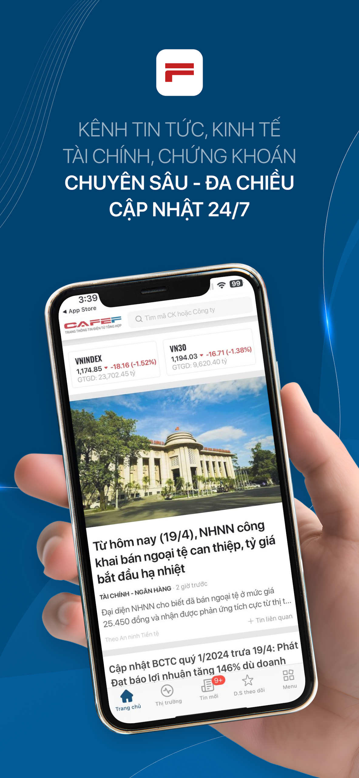 CafeF Screenshot 1