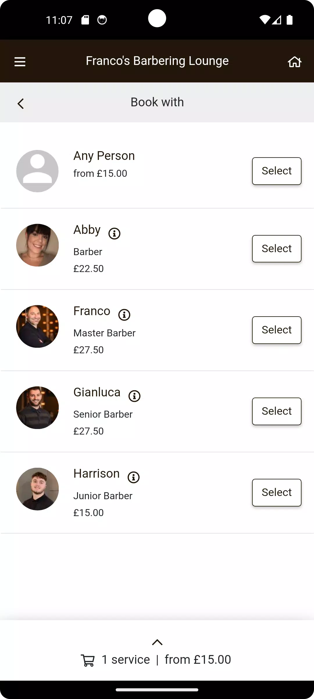 Franco's Barbering Lounge Screenshot 3