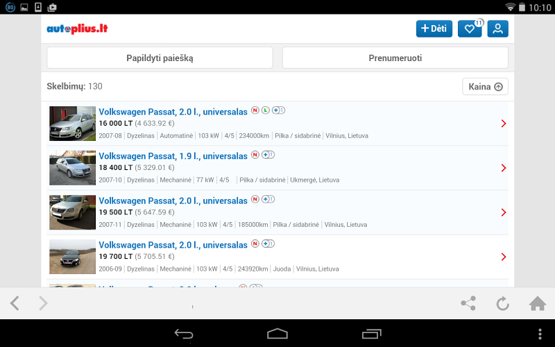 Autoplius.lt Screenshot 7