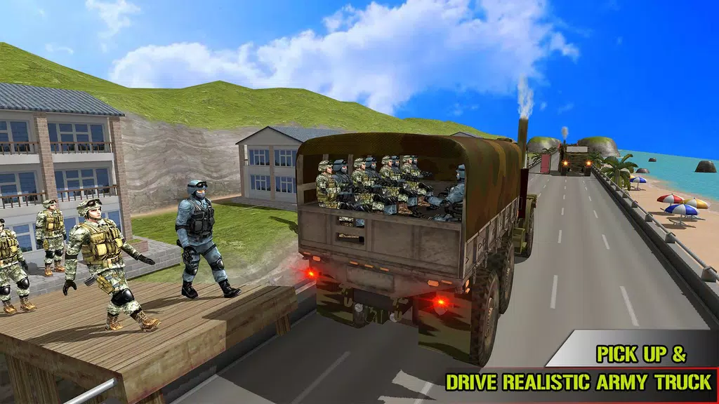 US Army Transporter Truck Game Screenshot 1 